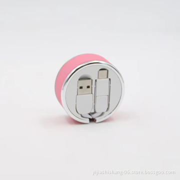 Yijiashishang Mini Phone Accessories Flat Retractable OEM Logo Usb Flexible Charging Cables